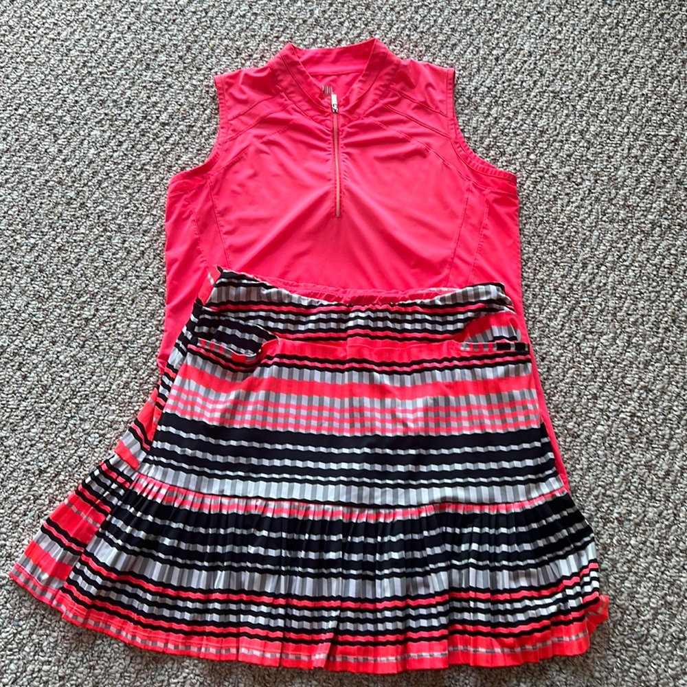 Tail top and skort with built in shorts